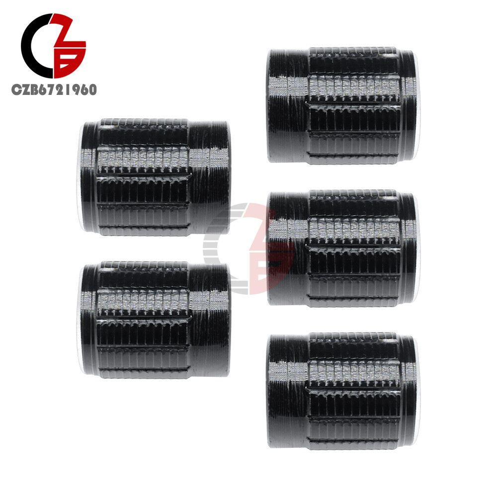 5PCS Volume Control Rotary Knobs For 6mm Dia Knurled Shaft Potentiometer