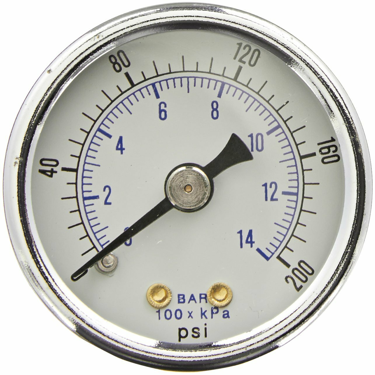 Heavy Duty Air Compressor Pressure Gauge 0-200 PSI 1/4 NPT Back Mount 2" Dial