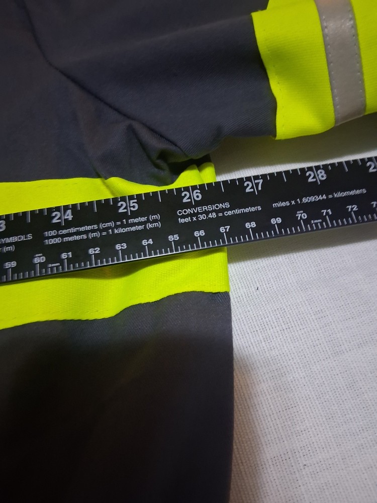 Mens Enhanced Visibility Work Bomber Jacket 2XL Regular Grey