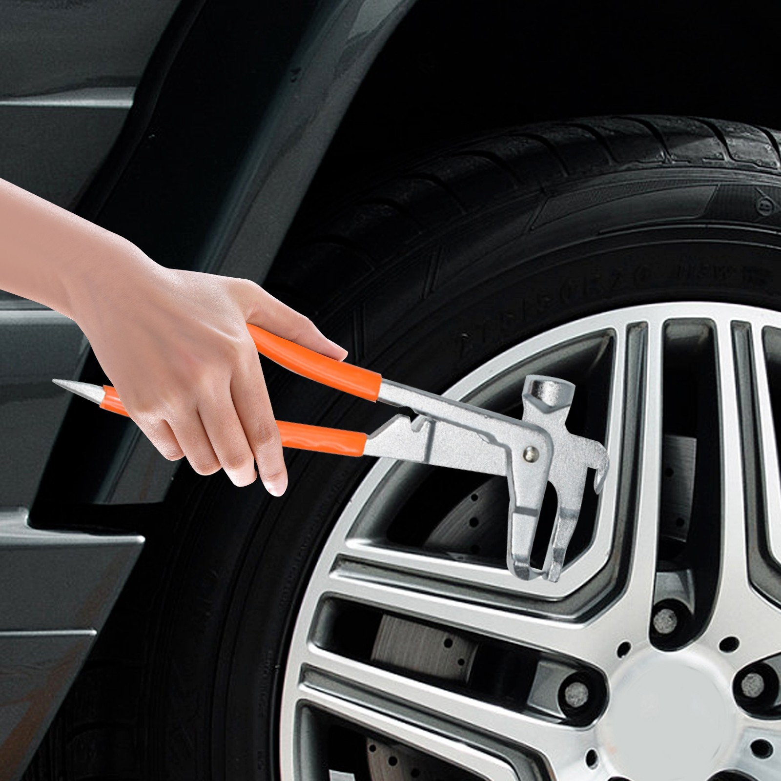 Car Wheel Weight Pliers Hammer Vehicle Balance Balancer Tool Metal Tire Repair