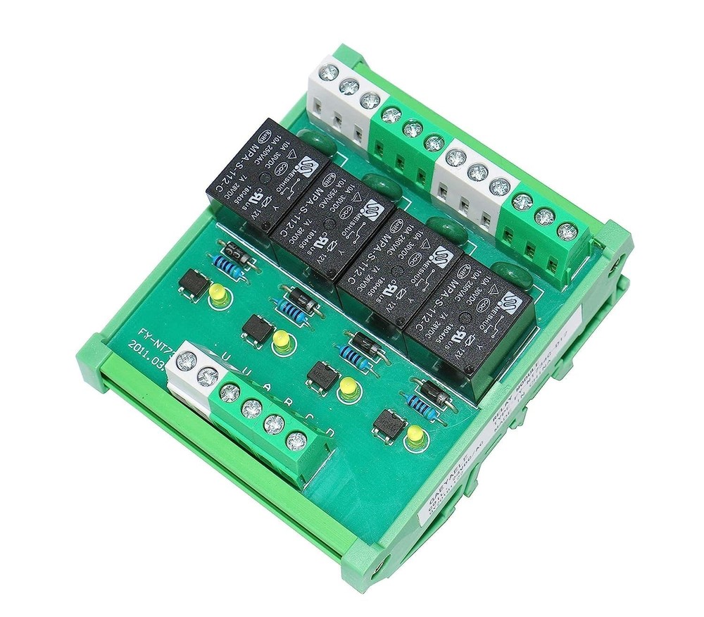Sub-Miniature 4 Channel Relay Module with Overvoltage Protection & LED Indicator