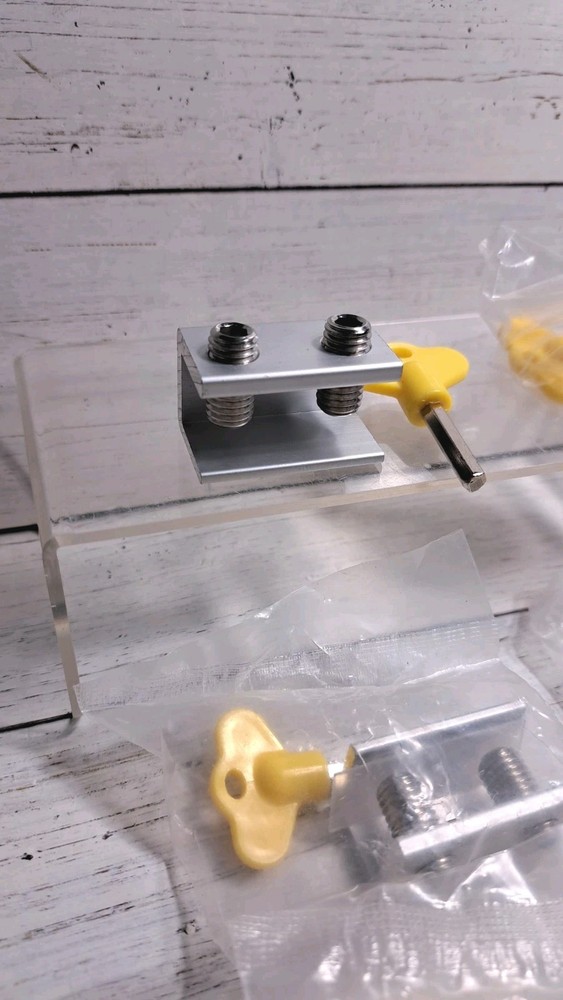 Window Stopper Security Lock with Key Adjustable Slide Easy Installation 9 Pack