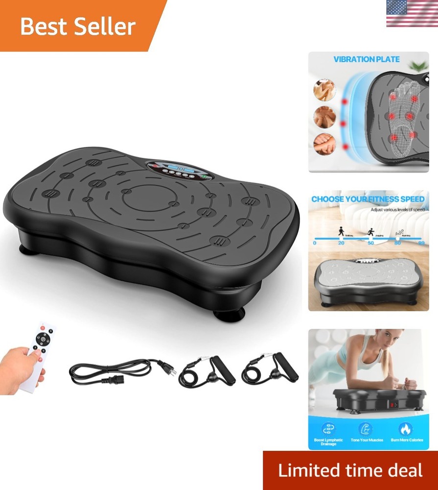 Multi-Functional Vibration Exercise Plate for Lymphatic Drainage and Weight Loss