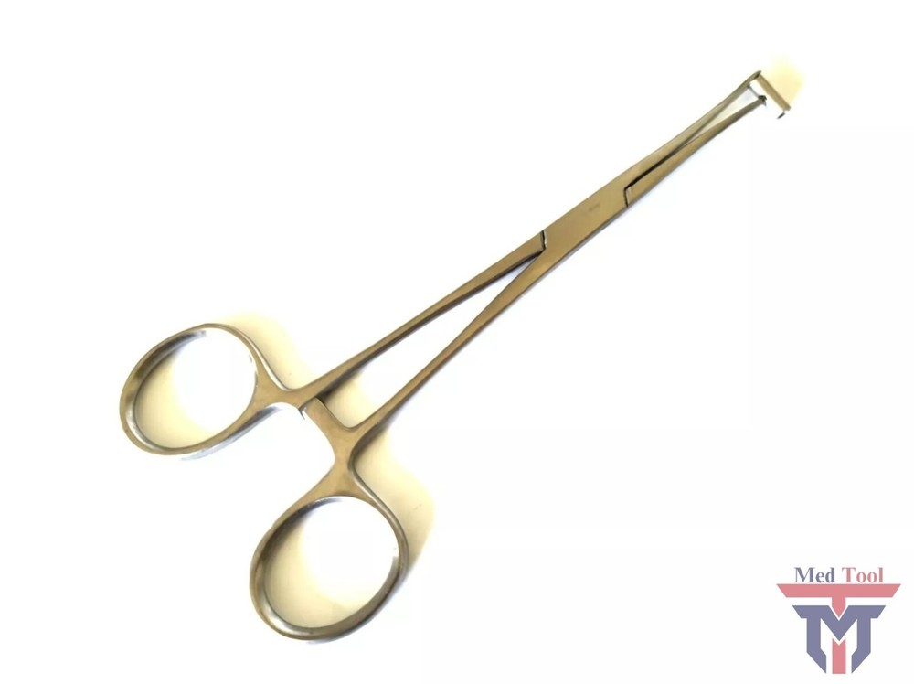 Open Bucket End Tragus Type Forceps 6" Body Piercing Tool