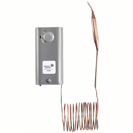 Johnson Controls A19aba-45C Line Voltage Mechanical Thermostat, Heat Or Cool,