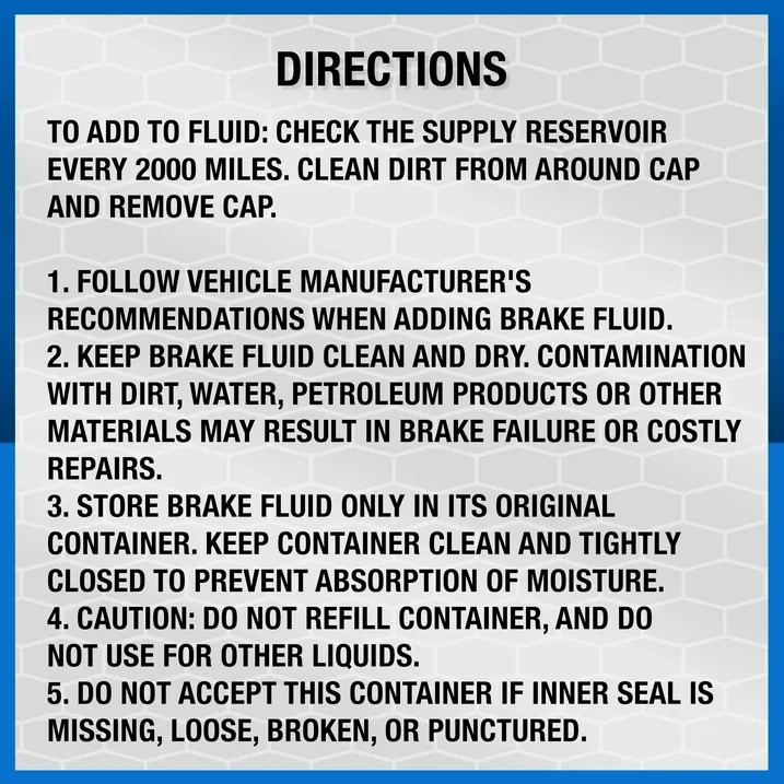 (6 pack) Super Tech DOT 3 Brake Fluid, 32 oz