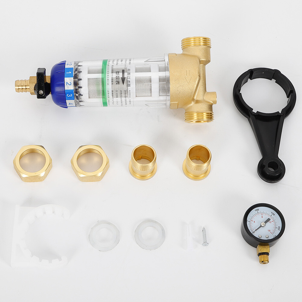 Reusable Whole House Spin Down Water Filter for Sediment Rust Sand Removal