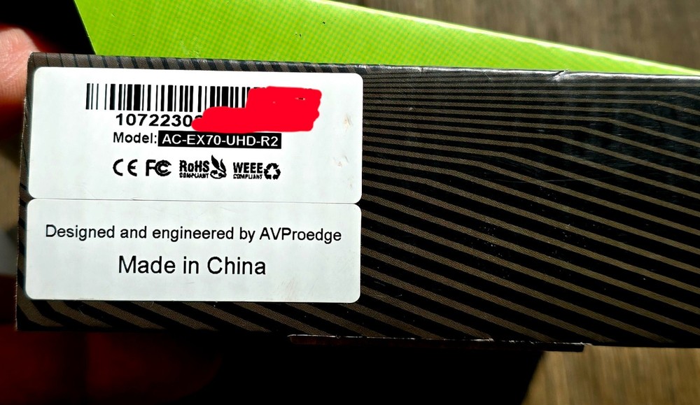 AV PRO EDGE AC-EX70-UHD-R2