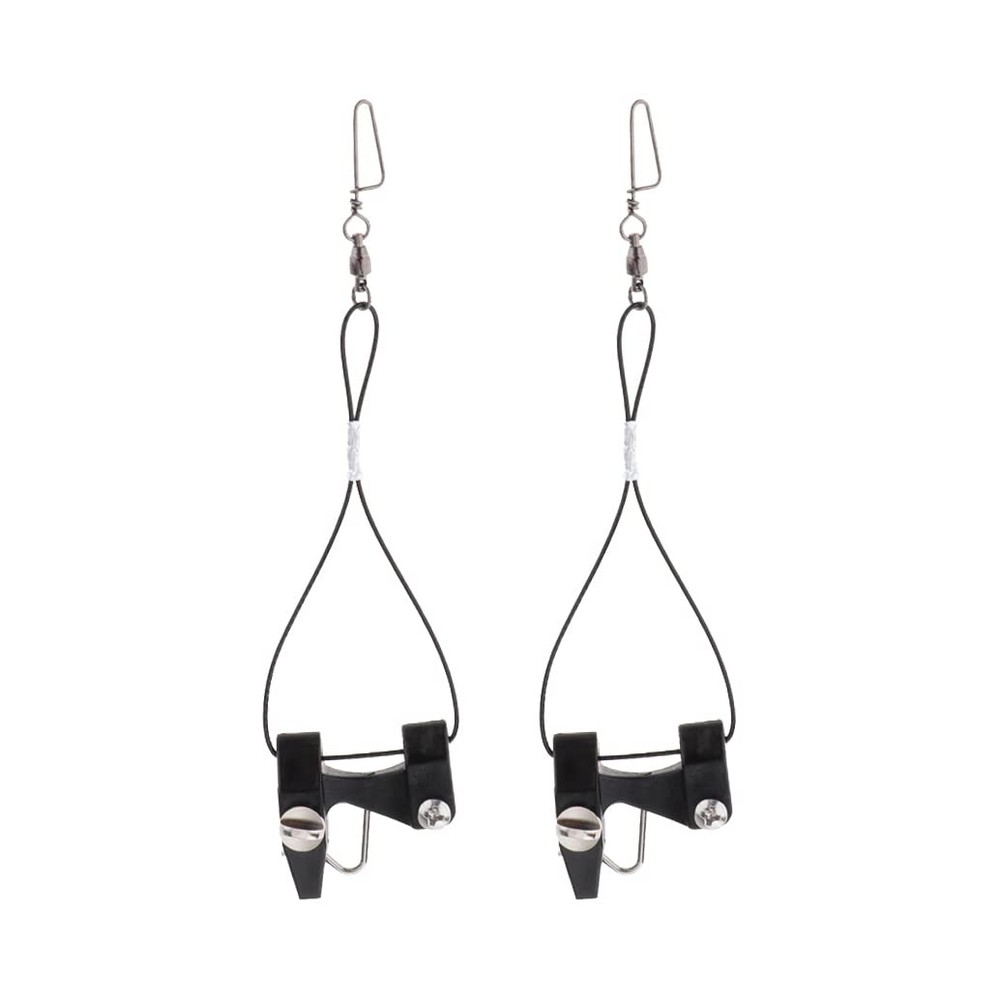 2pcs Adjustable Tension Flat Line Release Clips Thread On Fishing Kites Downrigg