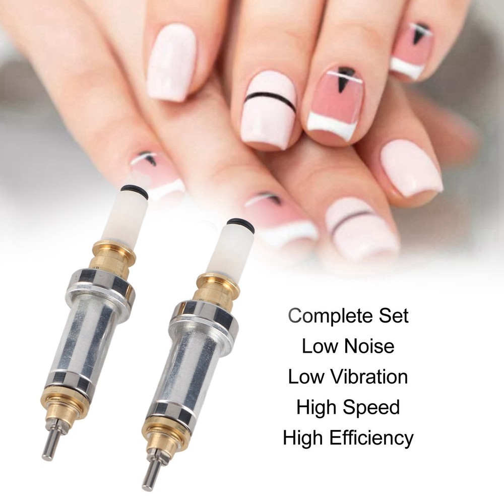 2pcs Nail Drill Spindle Complete Set Nail Polisher Handle Electronic Machine WT
