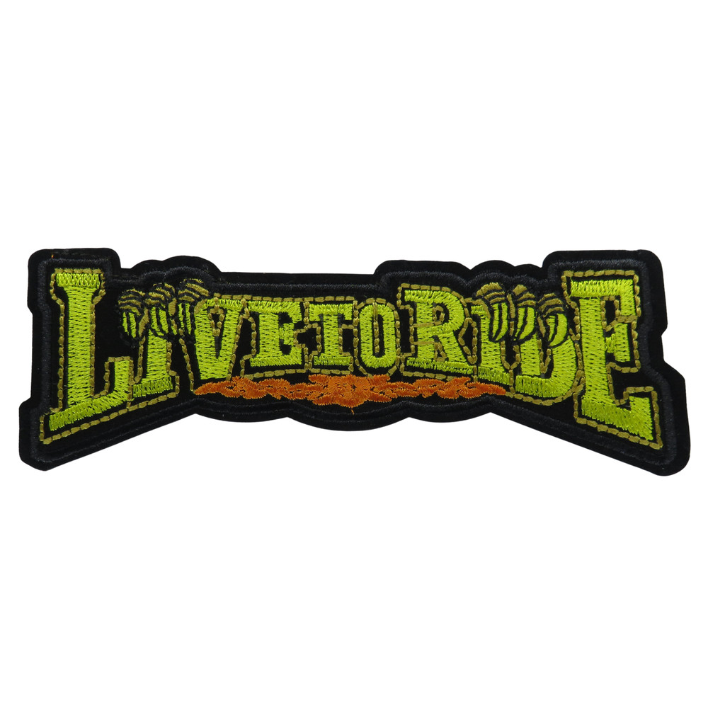 Live To Ride Patch Iron On Patch Biker Punk Patch Iron On