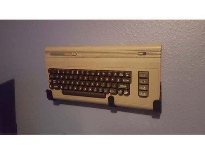 Wall Mount Holder/ Hanger Brackets for Commodore 64 C64