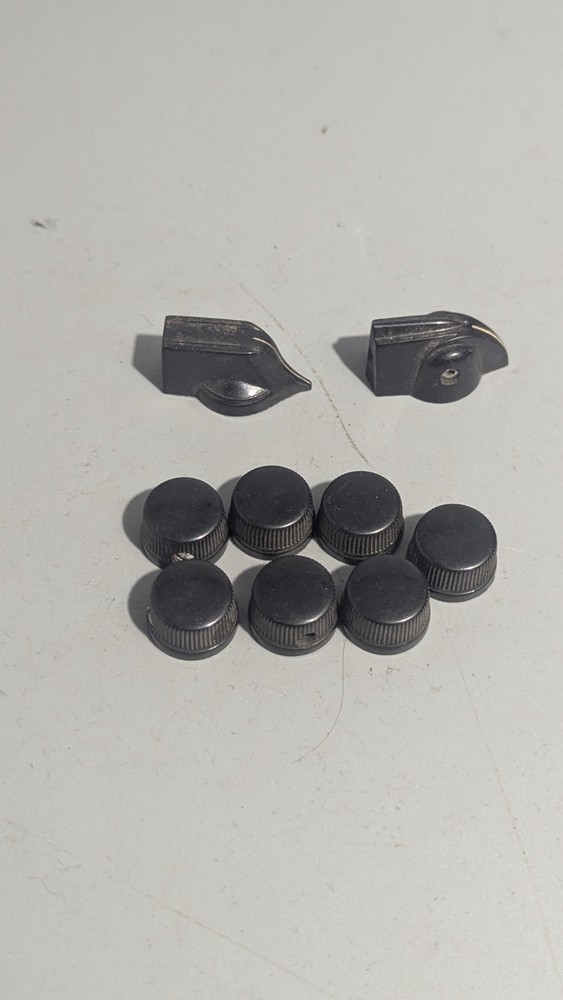 Vintage Daka Ware Chicago Radio Control Knob Lot Pointer Knobs Bakelite Ham