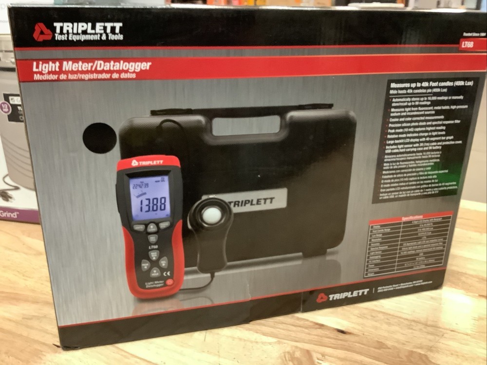 Triplett Lt68 Light Meter/Datalogger