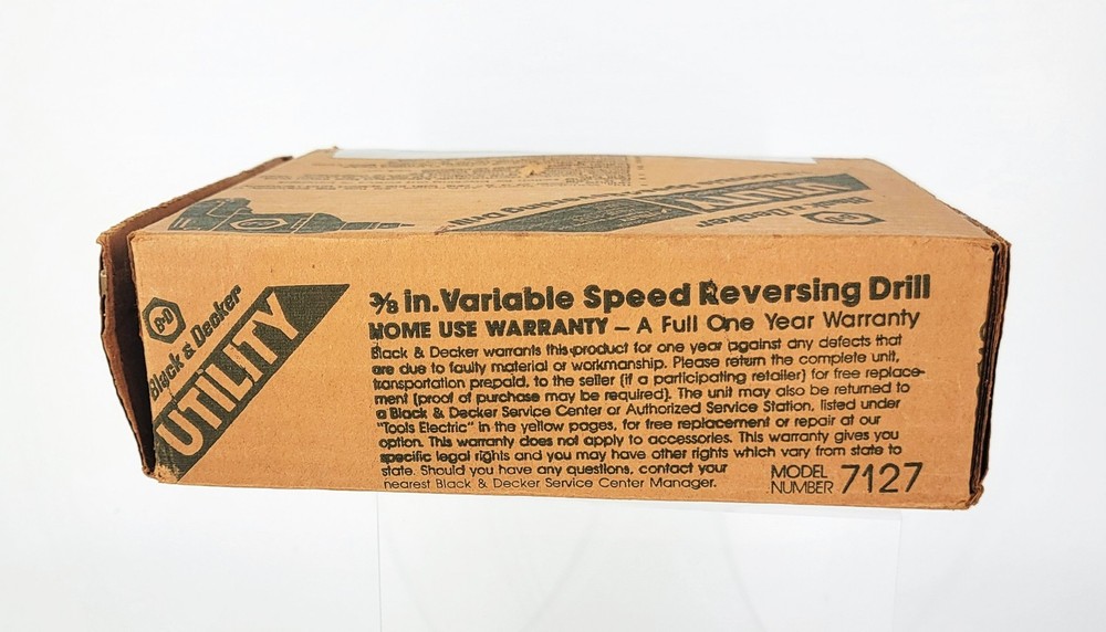 Black & Decker Model 7127 1/3 HP VSR Multipurpose Drill