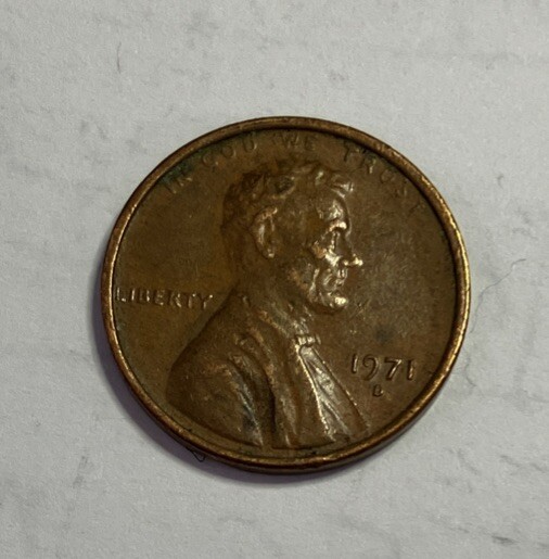 1971d Lincoln  penny.