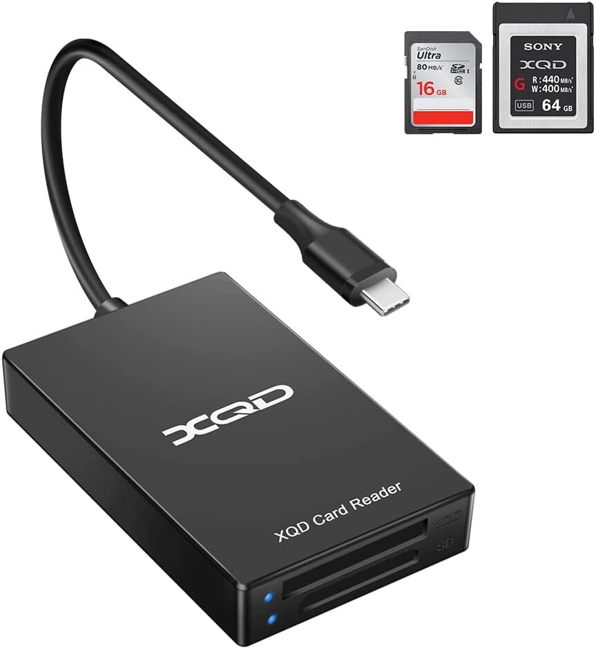 Sony XQD Reader USB 3.0 XQD SD Card 2 in 1 Memory Card Reader 5Gpbs Super Speed