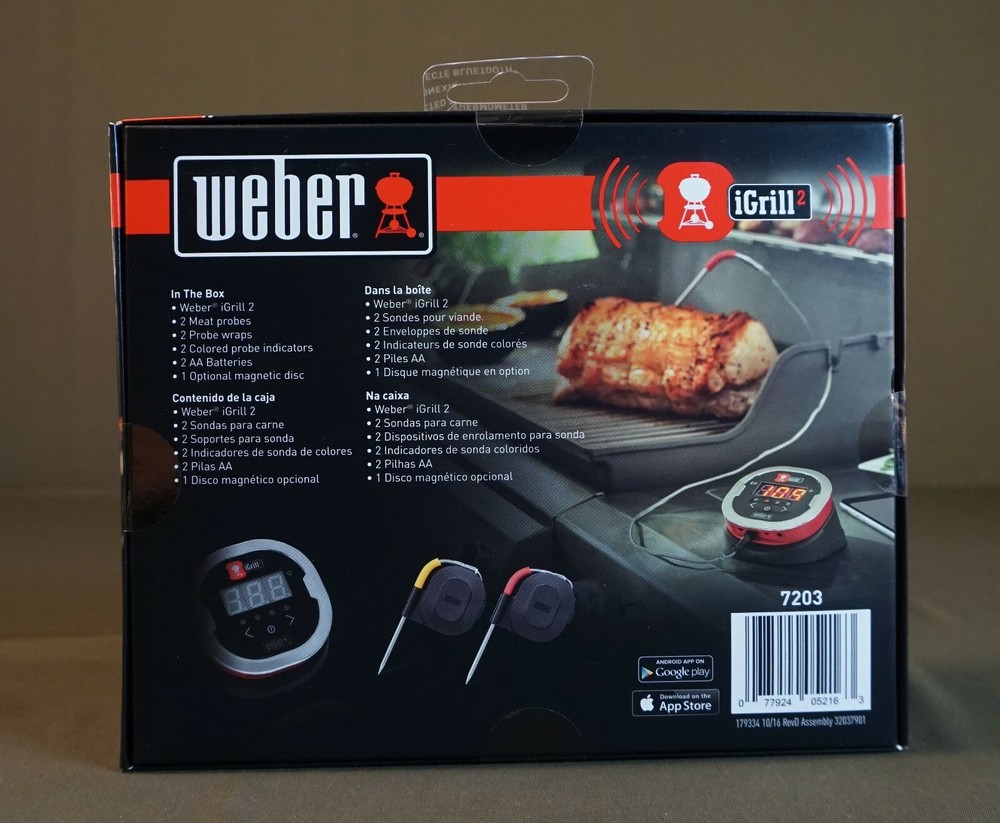 New in Unopen Box Weber Bluetooth Connected Thermometer iGrill2