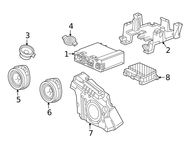 Genuine GM F Speaker 85123716
