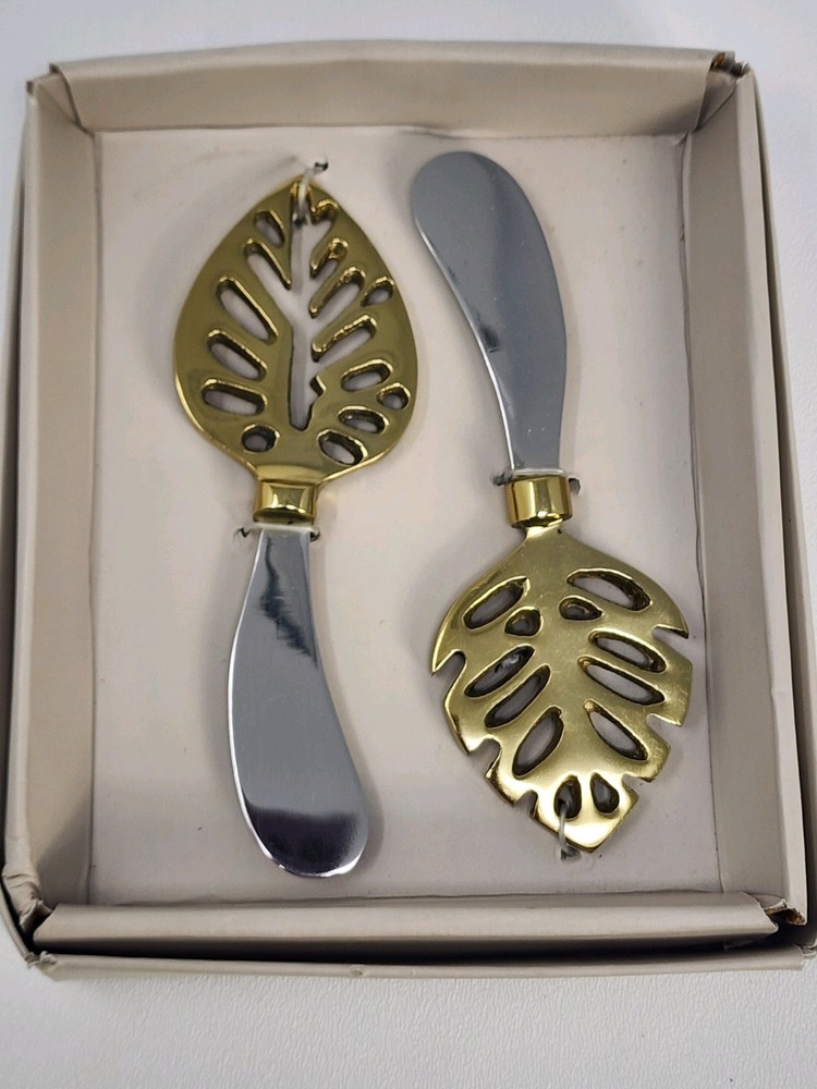 Thirstystone Palm Leaf Spreaders, Gold-Tone