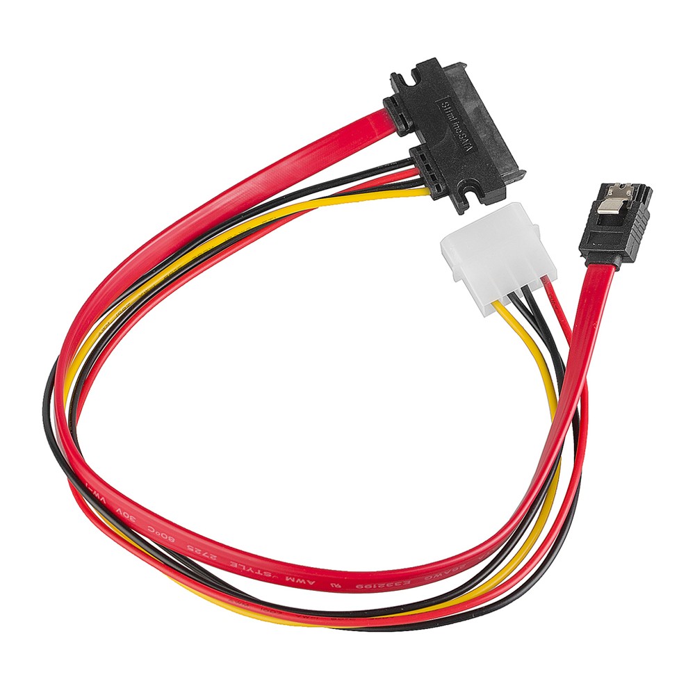 SATA Data Power Combo Cable Desktop HDD Hard Drive DVD Rom Internal Wire Adapter