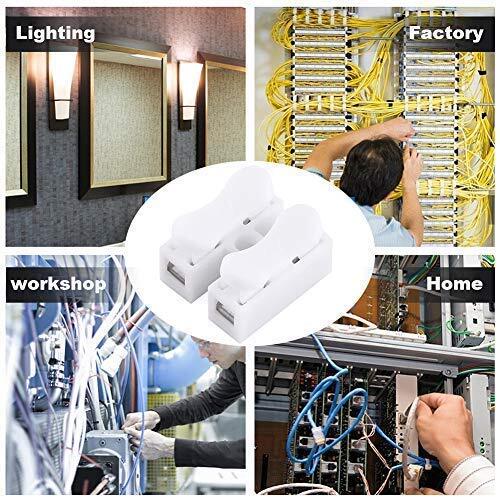Push Quick Wire Cable Connector,White Wiring Terminal ,100Pcs