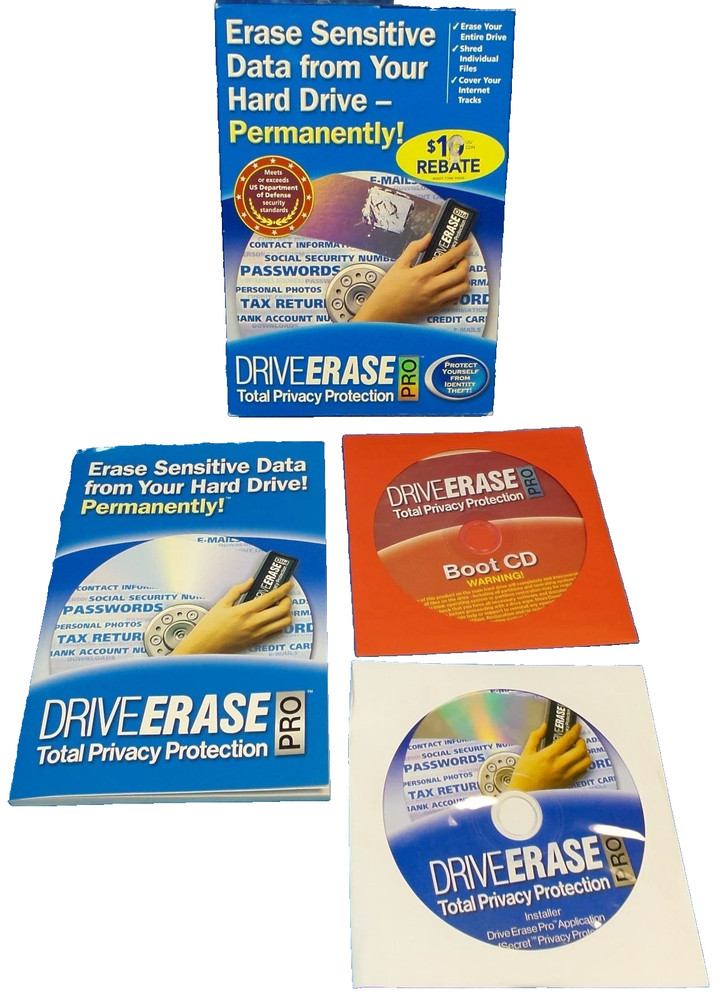Drive Erase Pro - Total Privacy Protection 2005 Nova Development