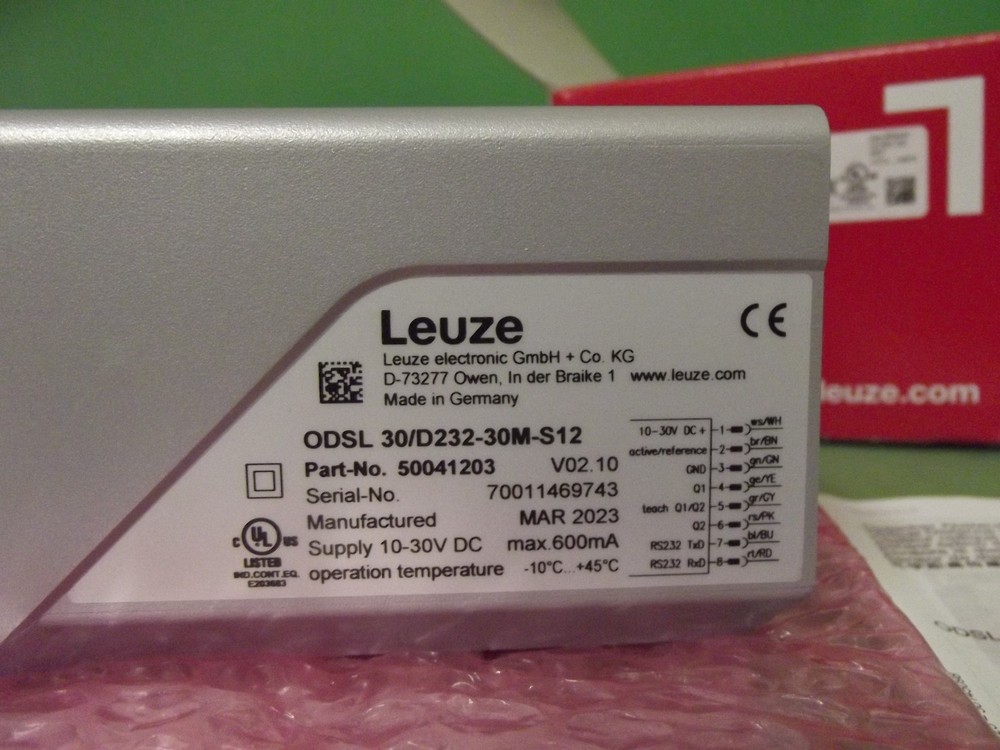 Leuze ODSL 30/D232-30M-S12 Optical distance sensor Laser class 2