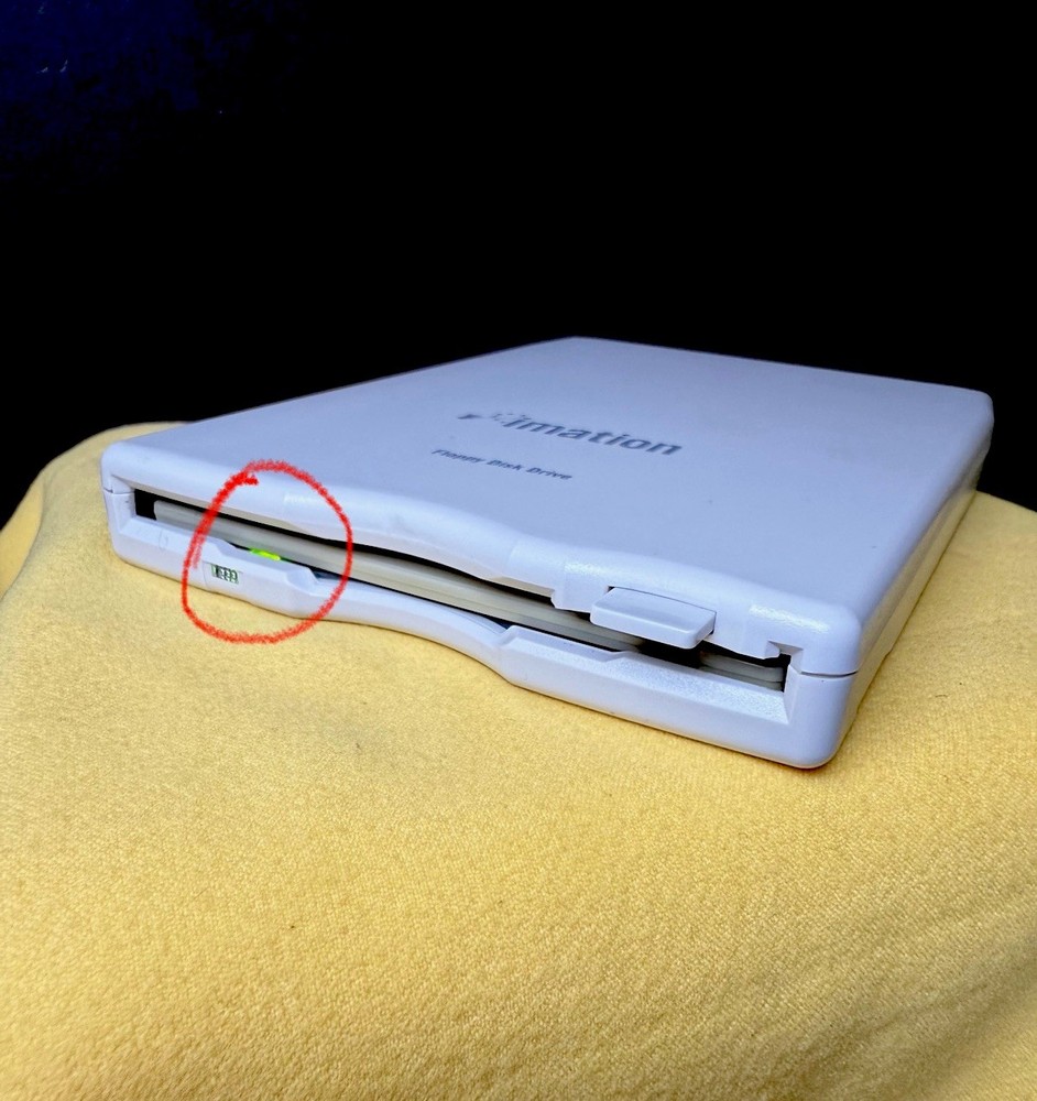 Imation USB External 3.5” Floppy Disk Drive D353FUE Mitsumi Tested