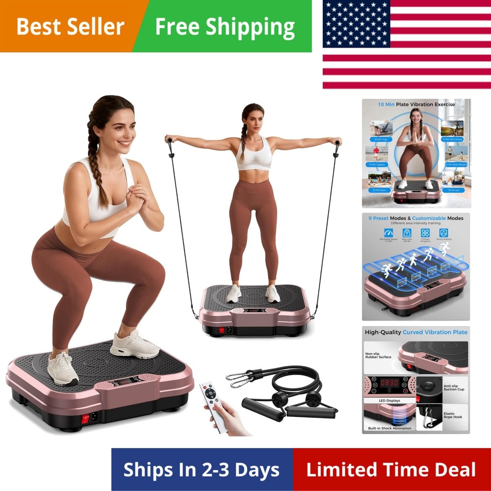 Vibration Plate Exercise Machine, Vibration Plate for Lymphatic Drainage Weig...