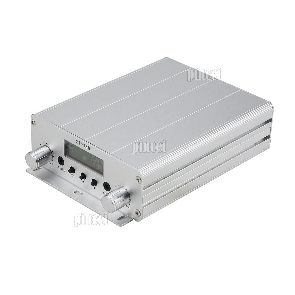 15W FM Broadcast Transmitter Stereo PLL FM Radio Broadcast Station BNC Interface