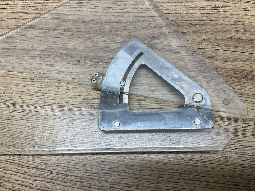 BLUNDELL HARLING TRUE-ANGLE ADJUSTABLE SET SQUARE TECH ARCHITECT BUILDER TOOL