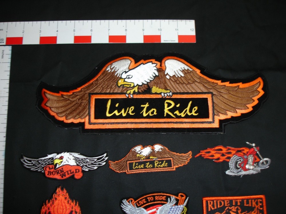 Motorcycle Biker patch set 10 patches in this set