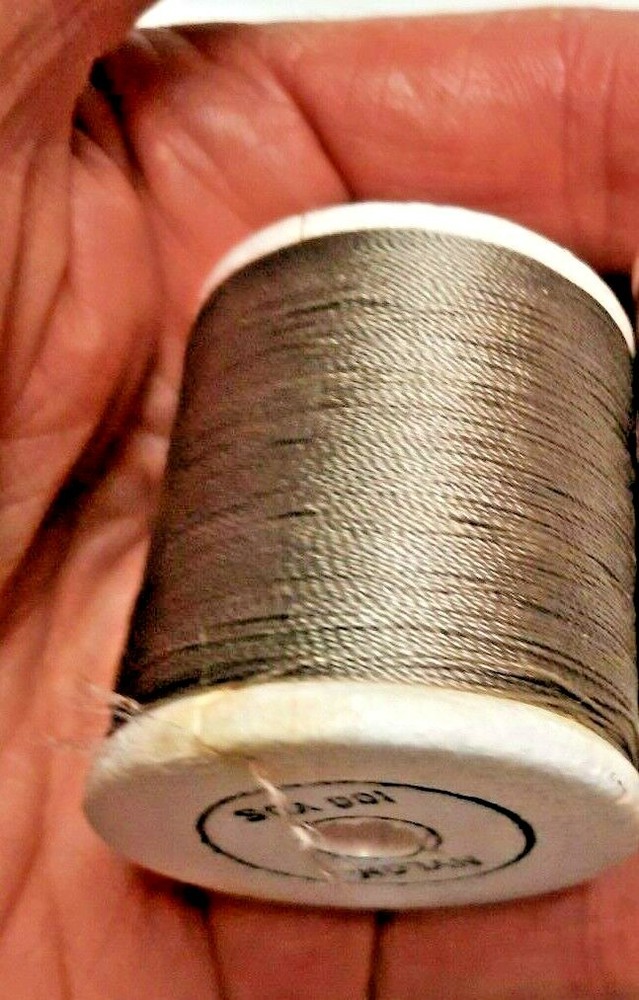 Gudebrod Nylon Rod Winding Thread Size E Gray 100 Yard Spool Fly Tying