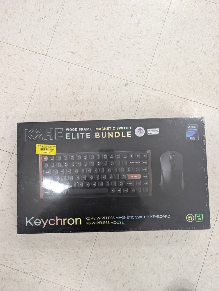 Keychron K2HE Elite Magnetic Switch Keyboard & Mouse Bundle AM6