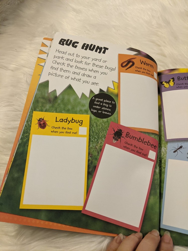 Insect Bug Books With Plastic Bugs