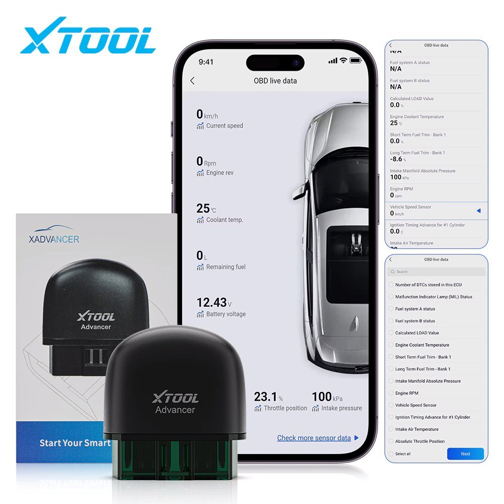XTOOL AD20 Car OBD2 Scanner Diagnostic Tool Auto Engine Check Fault Code Reader