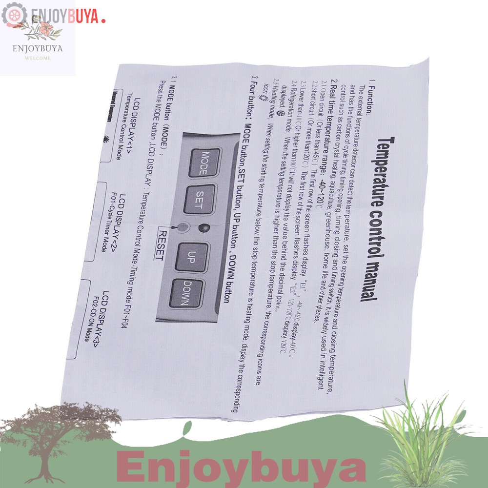 LCD DIGITAL PLUG IN THERMOSTAT TIMER SWITCH SOCKET TEMPERATURE CONTROLLER SWITCH