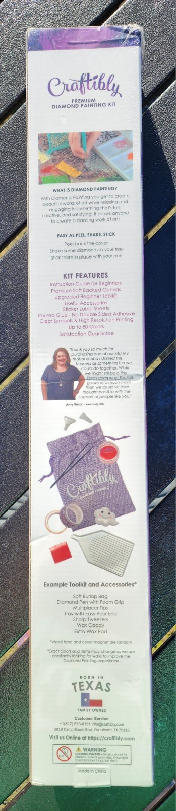 Rare Craftibly Sitting on a Sunflower Diamond Art Kit JBG Sealed New!