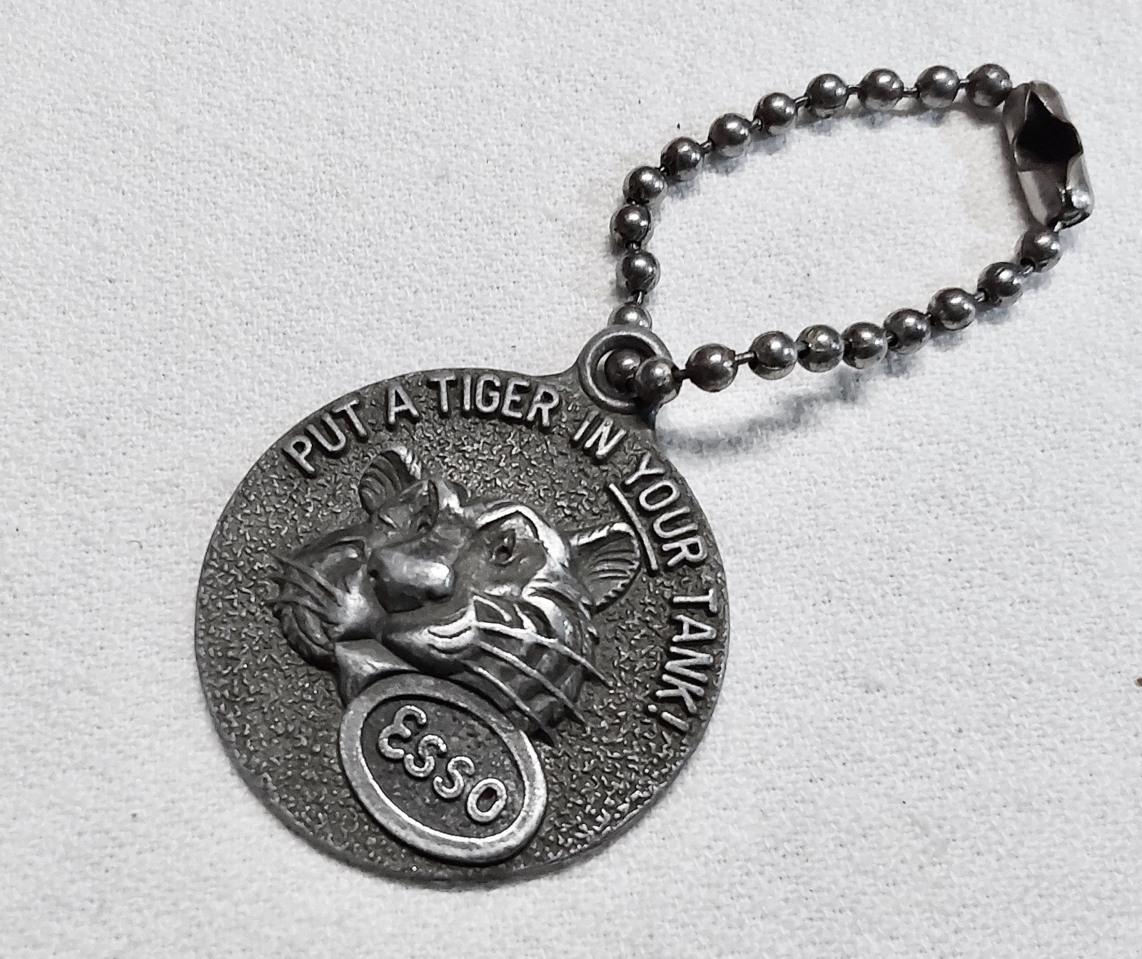 Houston, Texas TX Esso Put A Tiger In Your Tank Esso Keychain Key Fob Tag