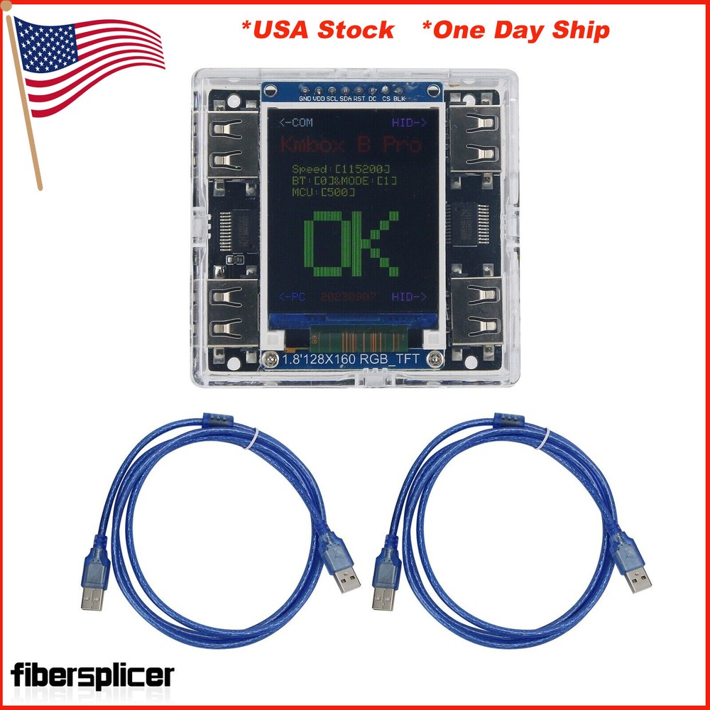 Kmbox B+ (Pro) Keyboard Mouse Controller Macro w/Screen for DMA&Dual Computer#US