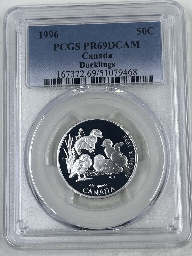 1996 50C PCGS PR69DCAM Canada Ducklings