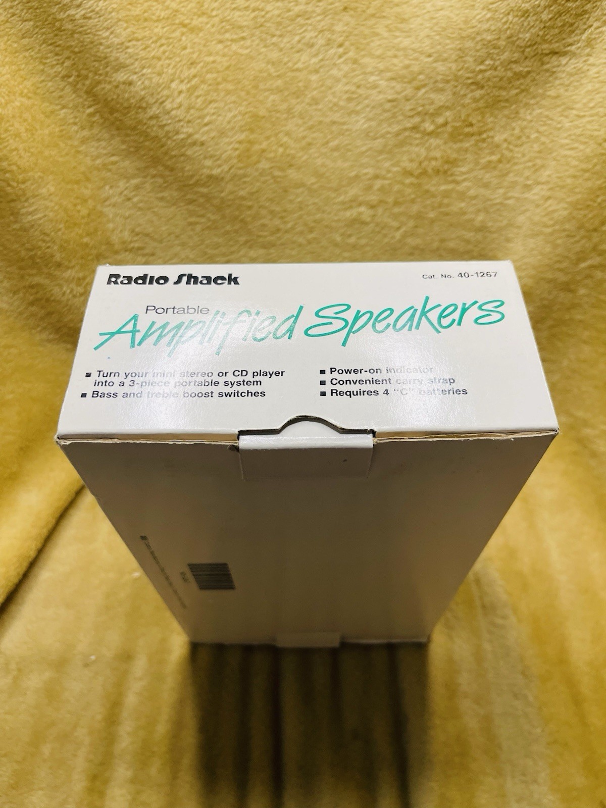 Vintage Realistic Radio Shack Minimus 0.4 Portable Amplified Speakers 40-1267