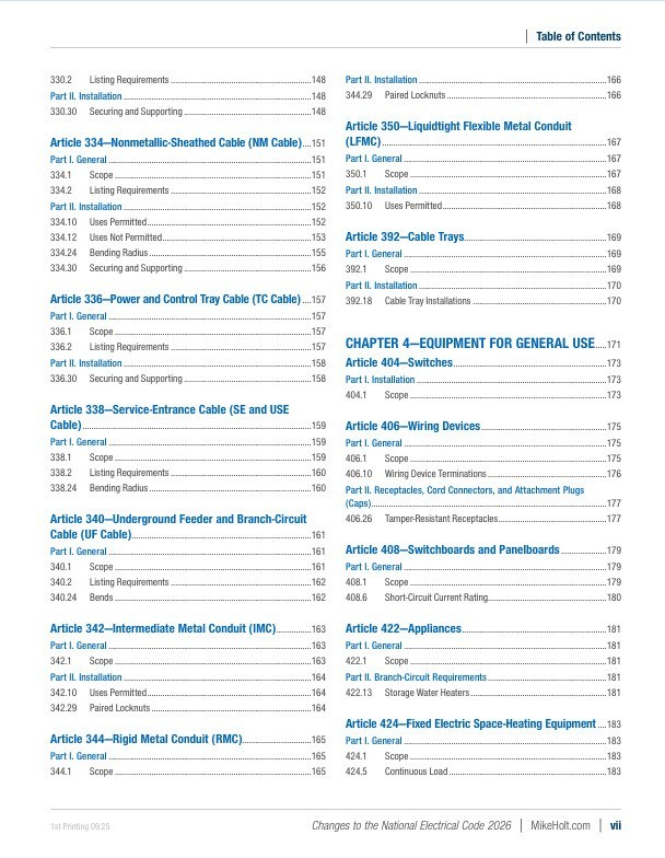 Mike Holt's 2026 Changes to the National Electrical Code Textbook