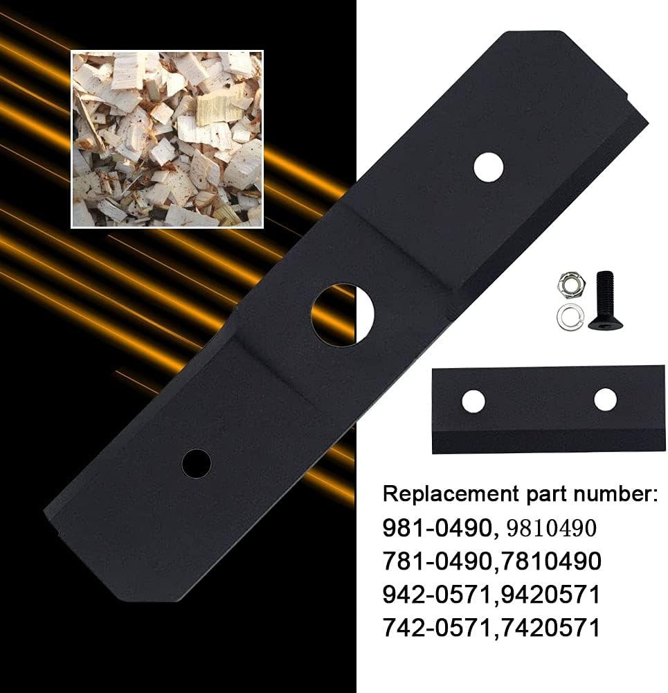 Compact Chipper/Shredder Blades Kit - Compatible with MTD & Troy-Bilt Machines