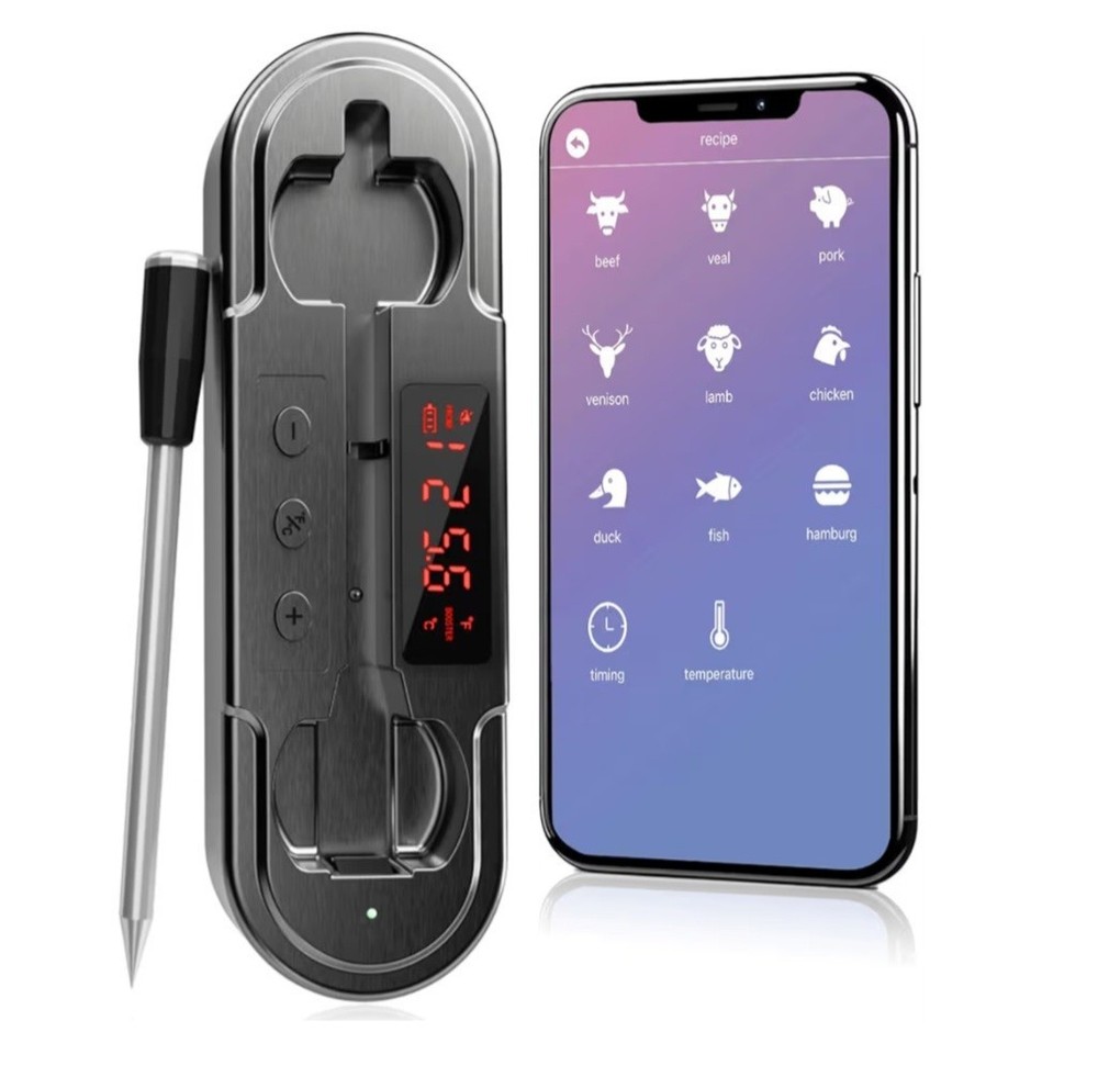 Trefoiled Smart Bluetooth Wireless Meat Thermometer Description Has All Features