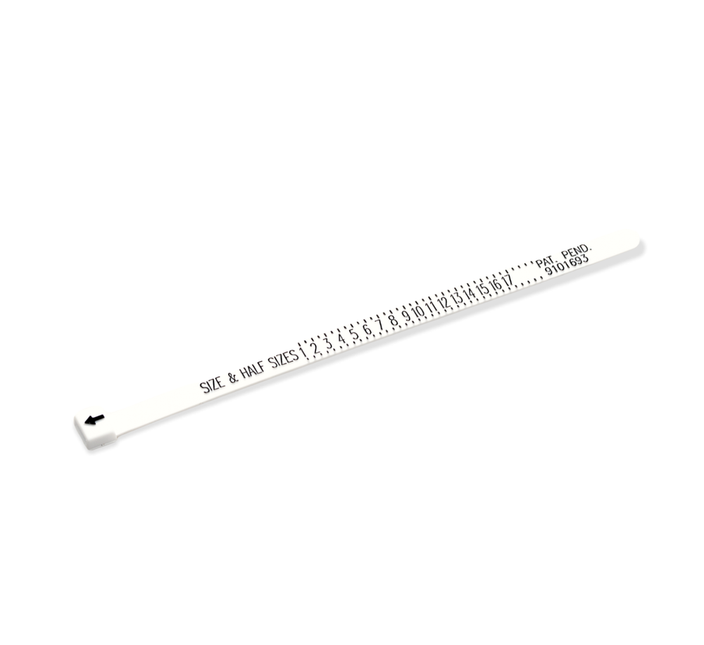 Set of 100 MULTISIZER Ring Sizing Gauge Finger Adjustable 1–17 U.S. Plastic