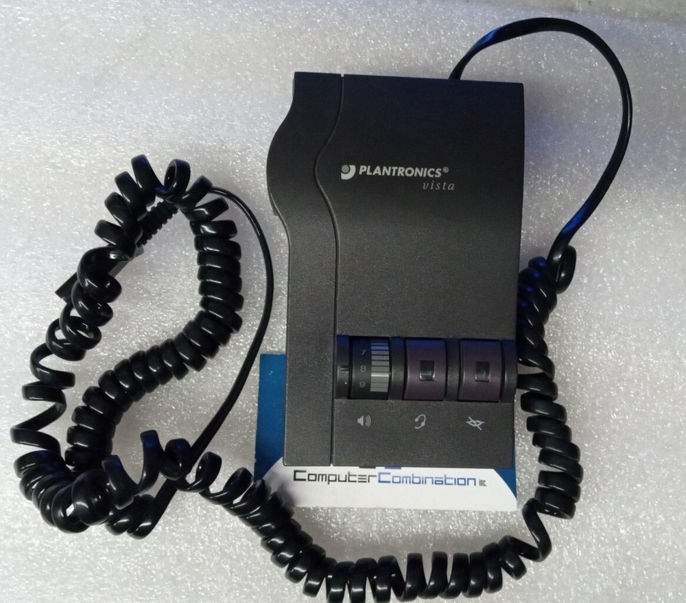 Plantronics Vista M12 Headset Amplifier Replacement Base Unit Only