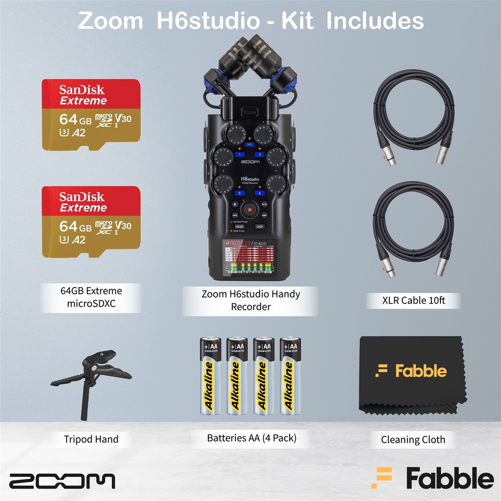 Zoom H6studio Handy Recorder Bundle
