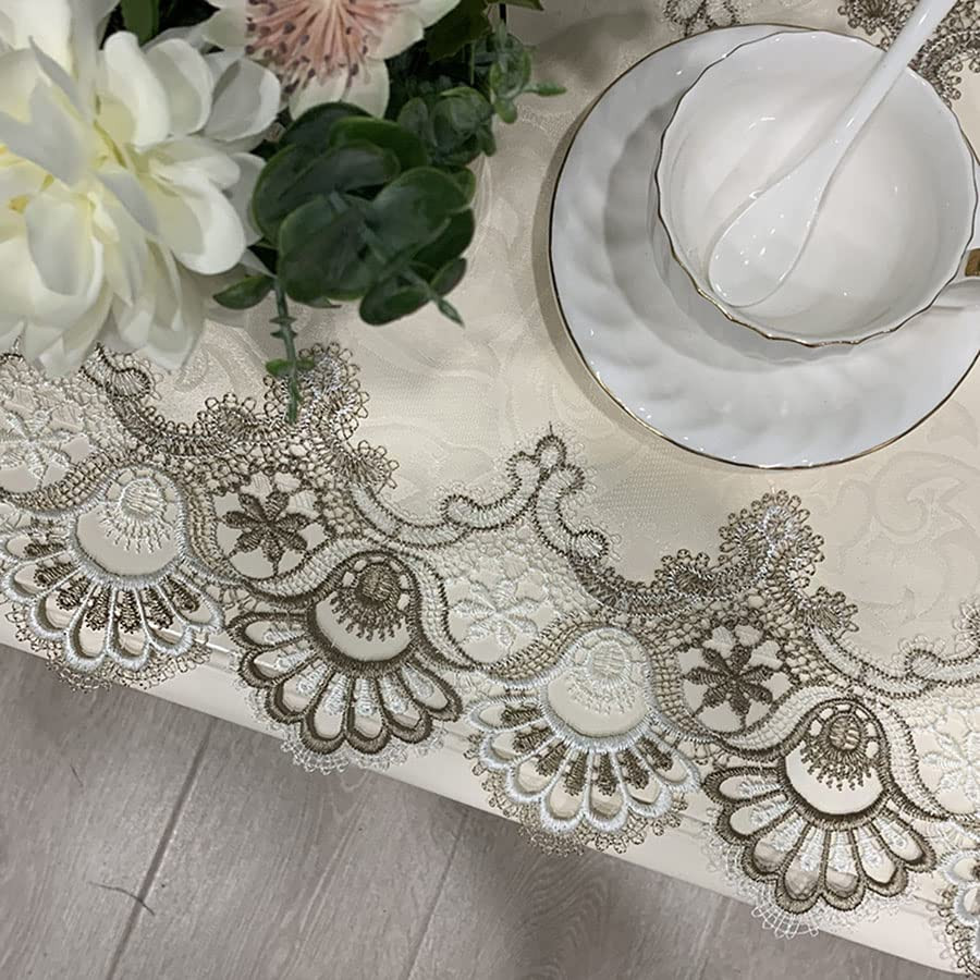 Bedside Tablecloth Lace Doilies for Side Table Cloth Runner Tabletop Dust